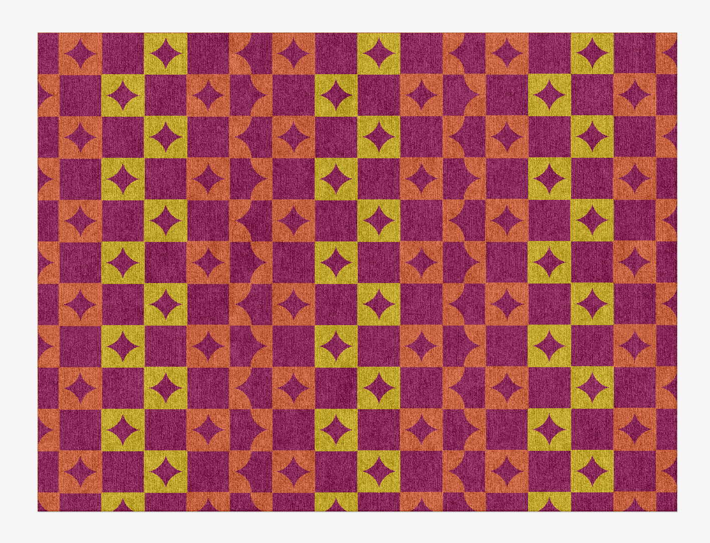 Robin Geometric Rectangle Hand Knotted Tibetan Wool Custom Rug by Rug Artisan
