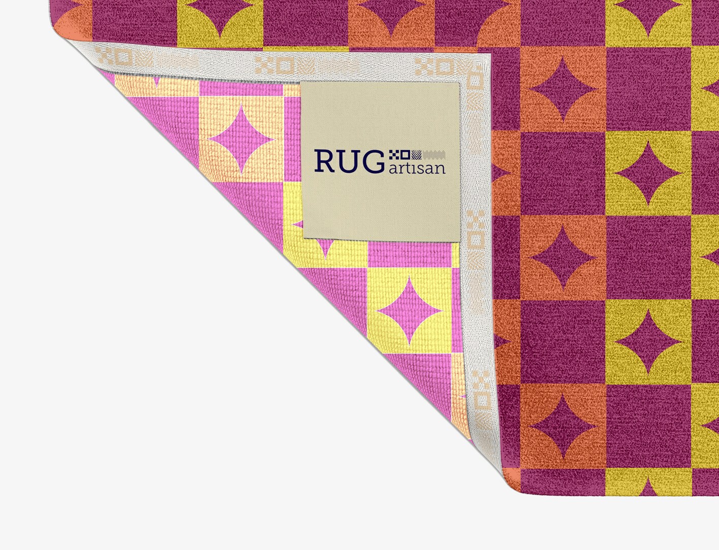 Robin Geometric Rectangle Hand Knotted Tibetan Wool Custom Rug by Rug Artisan