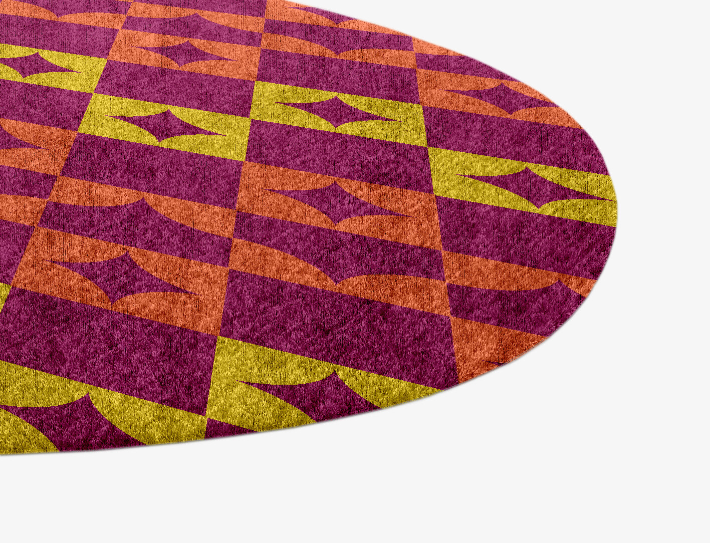 Robin Geometric Splash Hand Knotted Bamboo Silk Custom Rug by Rug Artisan