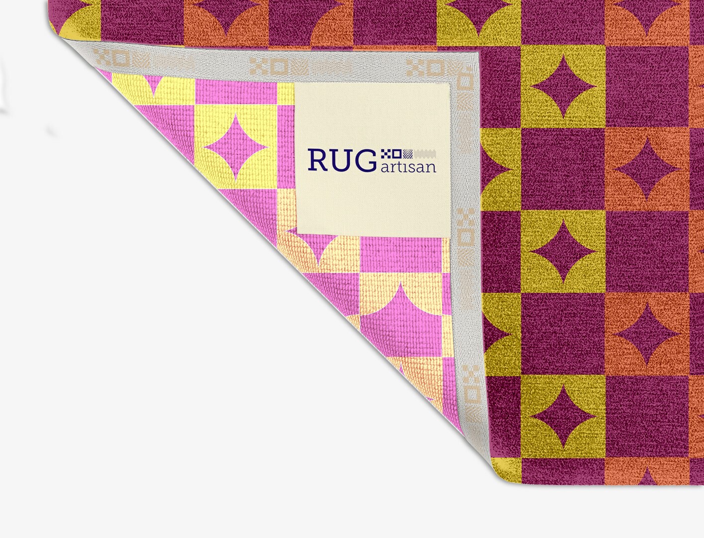Robin Geometric Square Hand Knotted Tibetan Wool Custom Rug by Rug Artisan
