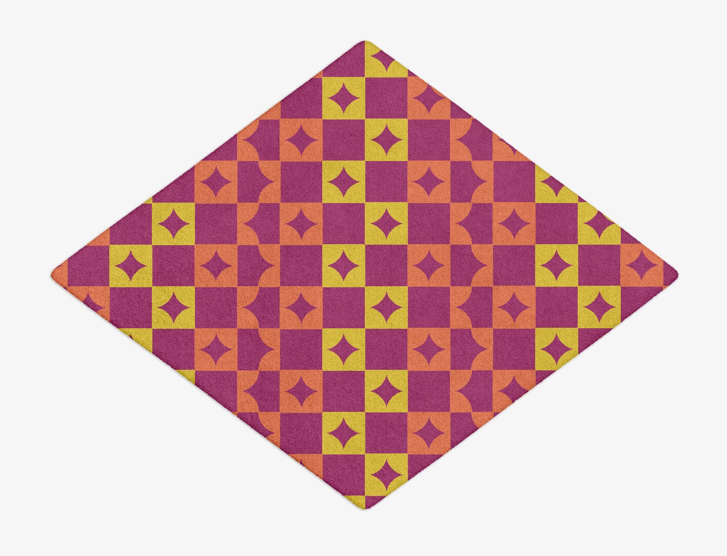 Robin Geometric Diamond Hand Tufted Pure Wool Custom Rug by Rug Artisan
