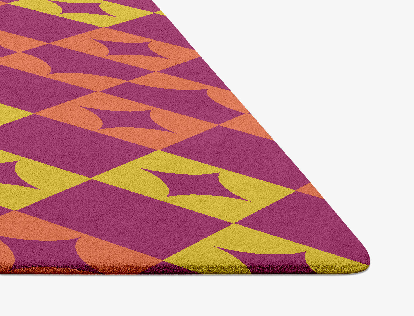 Robin Geometric Diamond Hand Tufted Pure Wool Custom Rug by Rug Artisan
