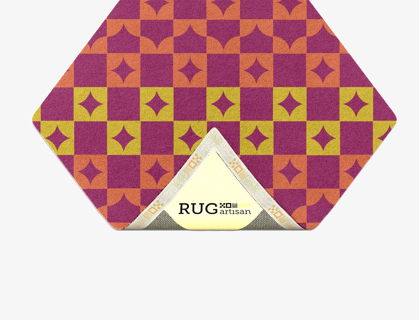 Robin Geometric Diamond Hand Tufted Pure Wool Custom Rug by Rug Artisan