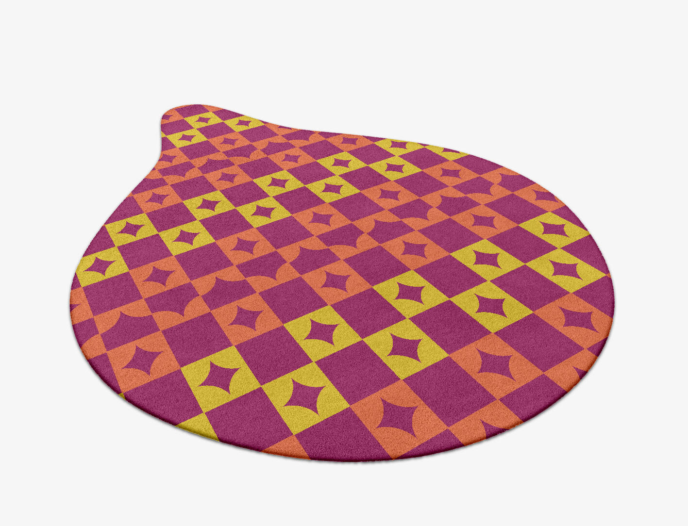 Robin Geometric Drop Hand Tufted Pure Wool Custom Rug by Rug Artisan