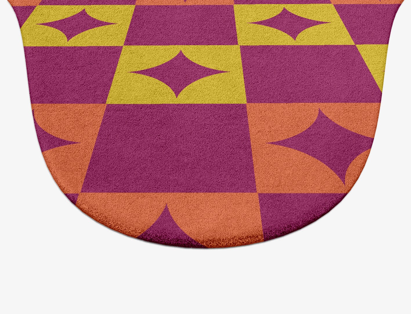 Robin Geometric Drop Hand Tufted Pure Wool Custom Rug by Rug Artisan