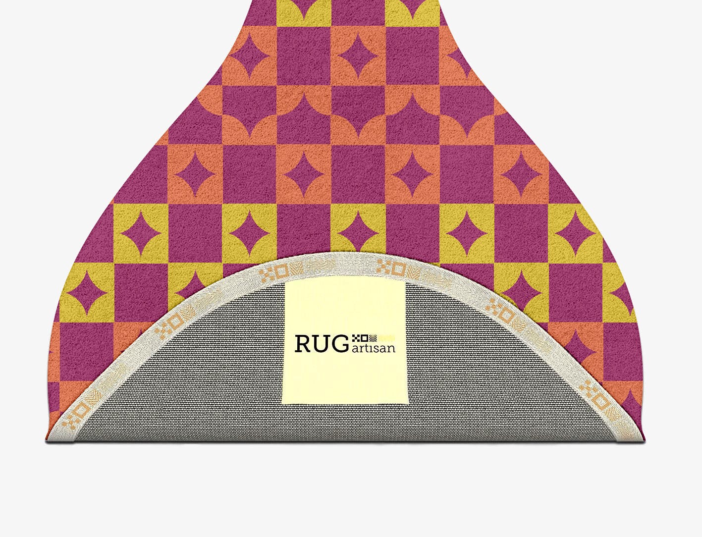 Robin Geometric Drop Hand Tufted Pure Wool Custom Rug by Rug Artisan