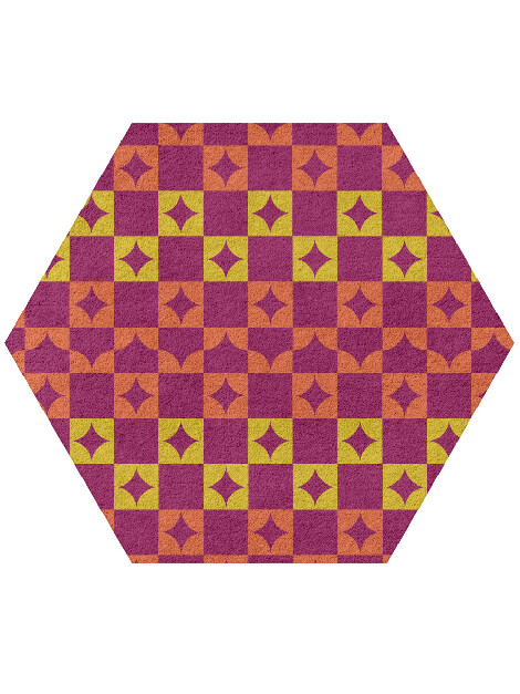 Robin Geometric Hexagon Hand Tufted Pure Wool Custom Rug by Rug Artisan