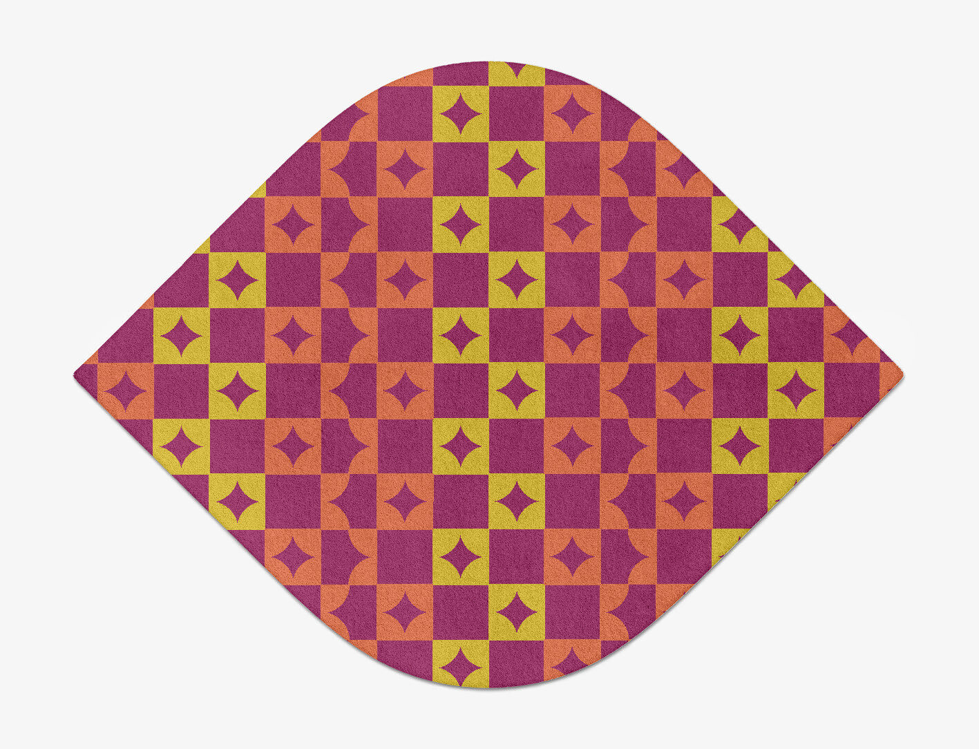 Robin Geometric Ogee Hand Tufted Pure Wool Custom Rug by Rug Artisan
