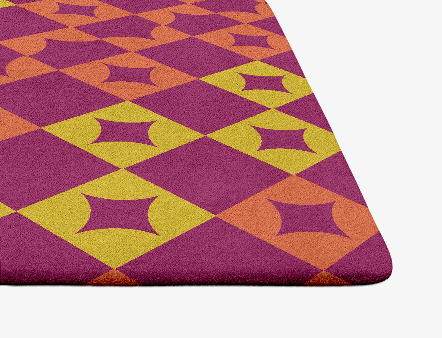 Robin Geometric Ogee Hand Tufted Pure Wool Custom Rug by Rug Artisan
