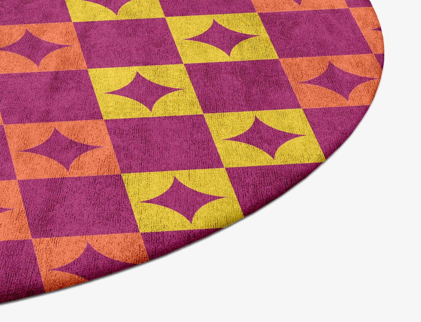 Robin Geometric Oval Hand Tufted Bamboo Silk Custom Rug by Rug Artisan