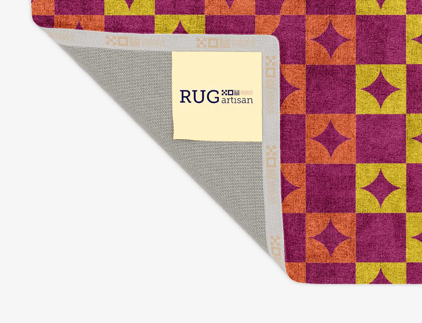 Robin Geometric Rectangle Hand Tufted Bamboo Silk Custom Rug by Rug Artisan