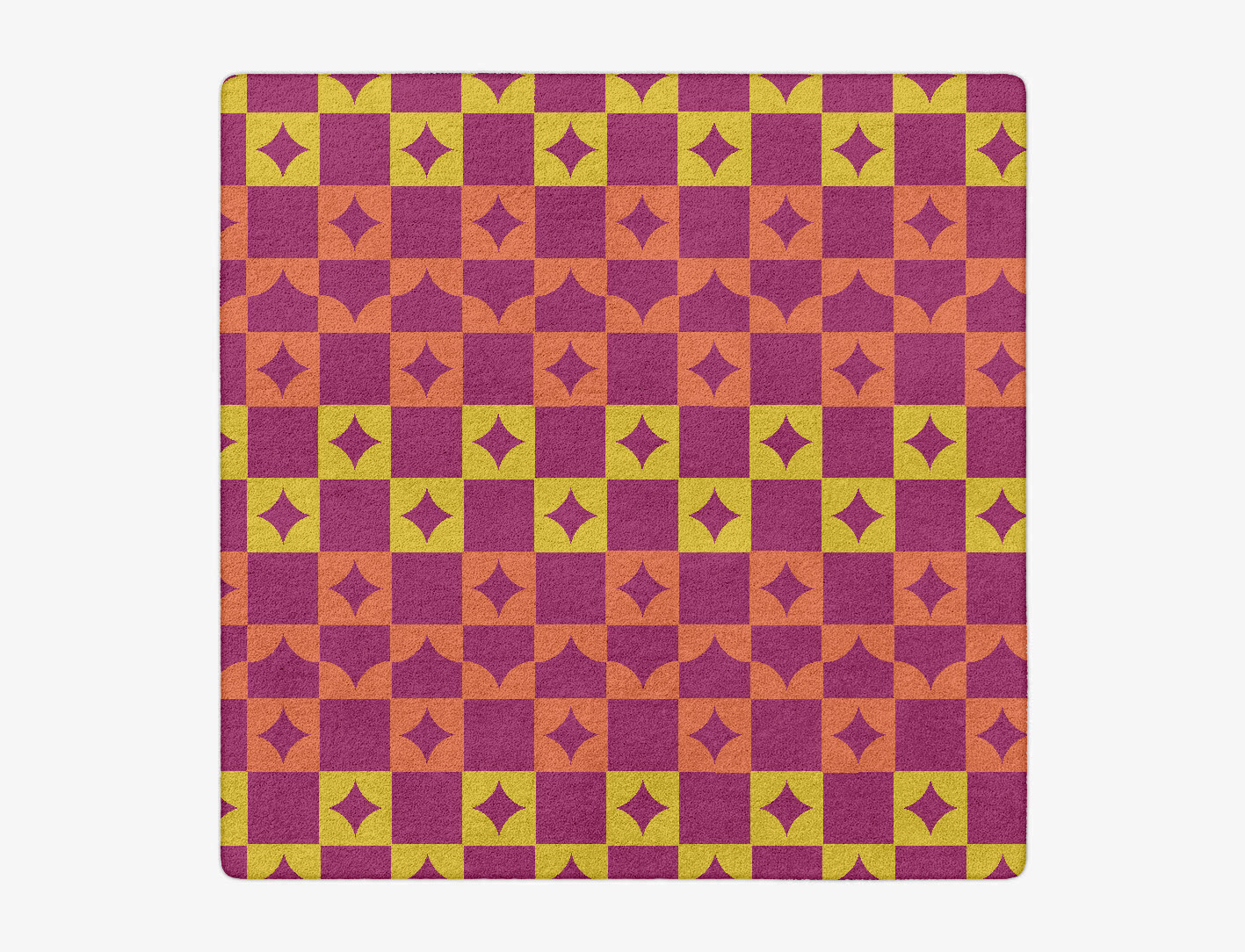 Robin Geometric Square Hand Tufted Pure Wool Custom Rug by Rug Artisan