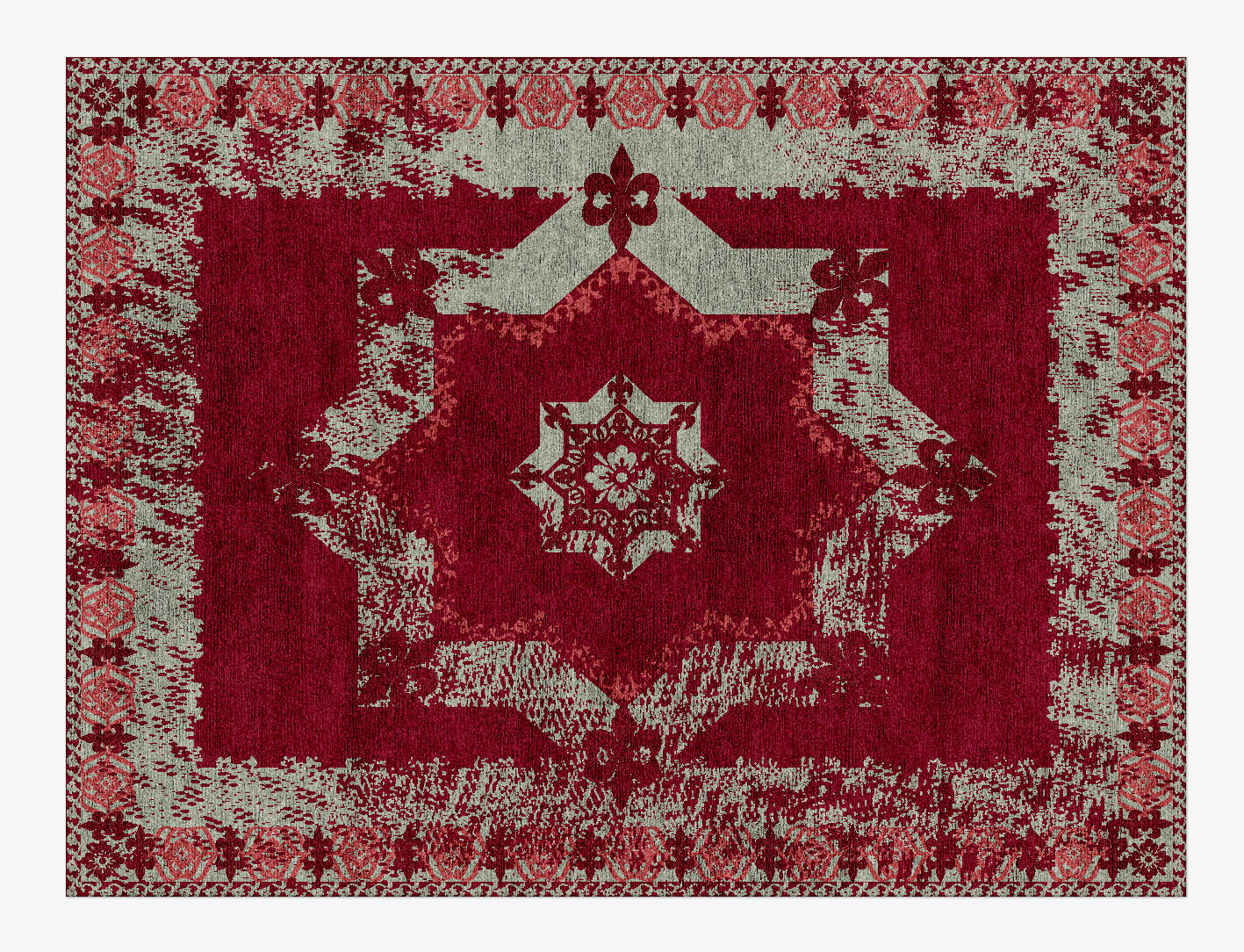 Rosa Vintage Rectangle Hand Knotted Bamboo Silk Custom Rug by Rug Artisan