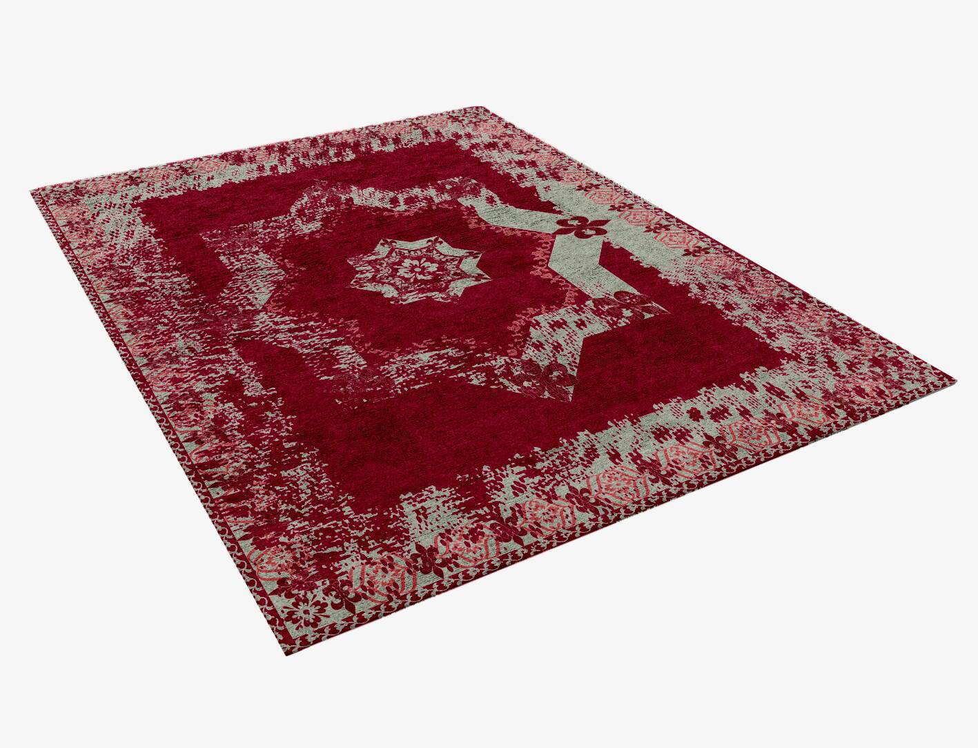 Rosa Vintage Rectangle Hand Knotted Bamboo Silk Custom Rug by Rug Artisan