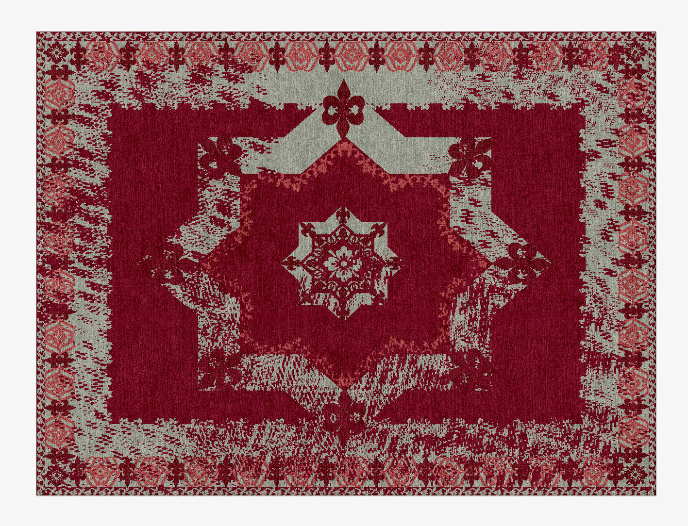 Rosa Vintage Rectangle Hand Knotted Tibetan Wool Custom Rug by Rug Artisan