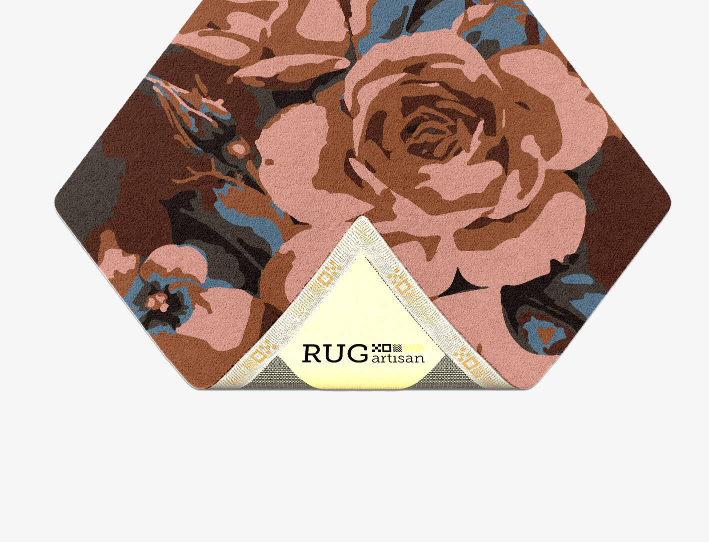 Rosabel Floral Diamond Hand Tufted Pure Wool Custom Rug by Rug Artisan