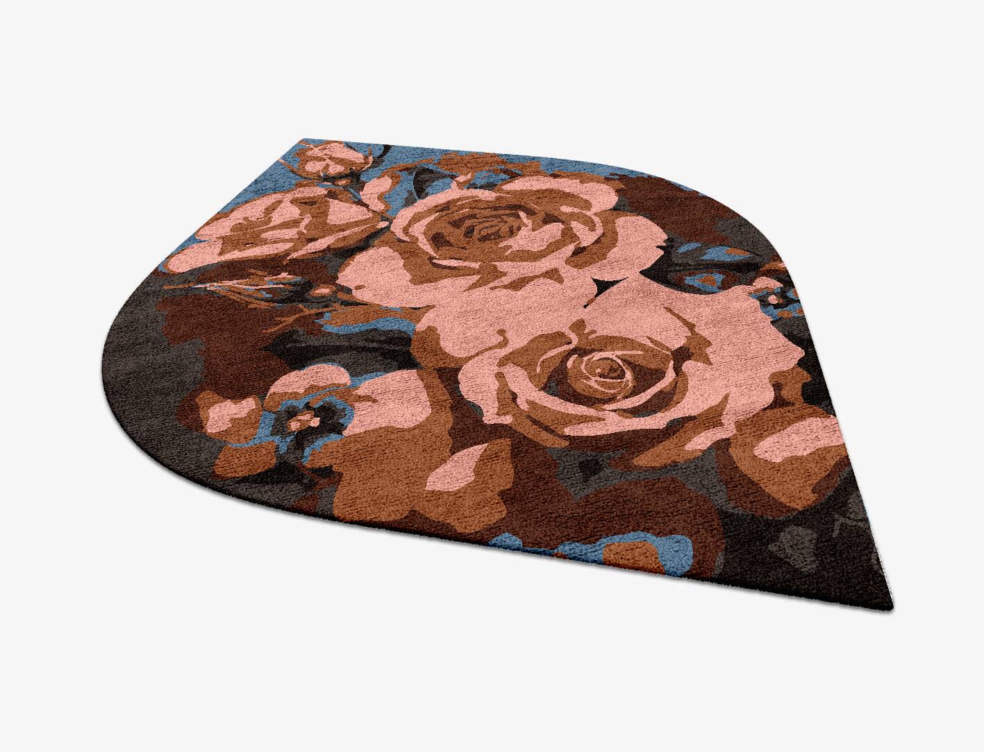 Rosabel Floral Ogee Hand Tufted Bamboo Silk Custom Rug by Rug Artisan