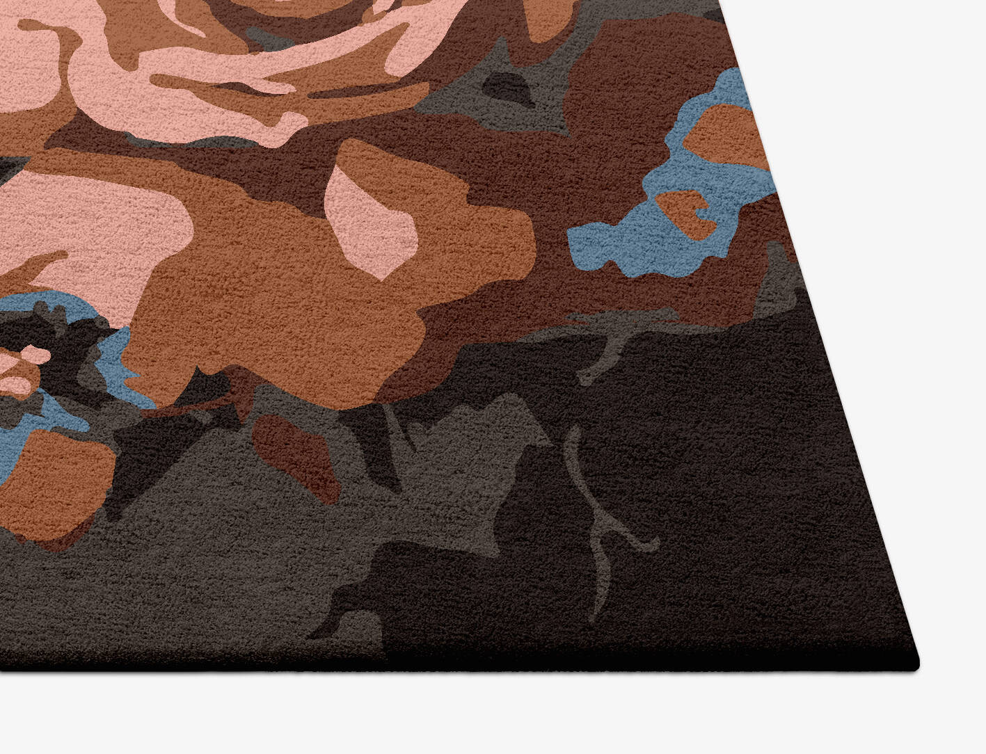 Rosabel Floral Square Hand Tufted Pure Wool Custom Rug by Rug Artisan