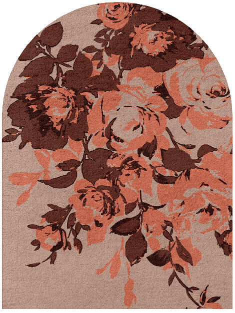 Rosarium Floral Arch Hand Tufted Pure Wool Custom Rug by Rug Artisan