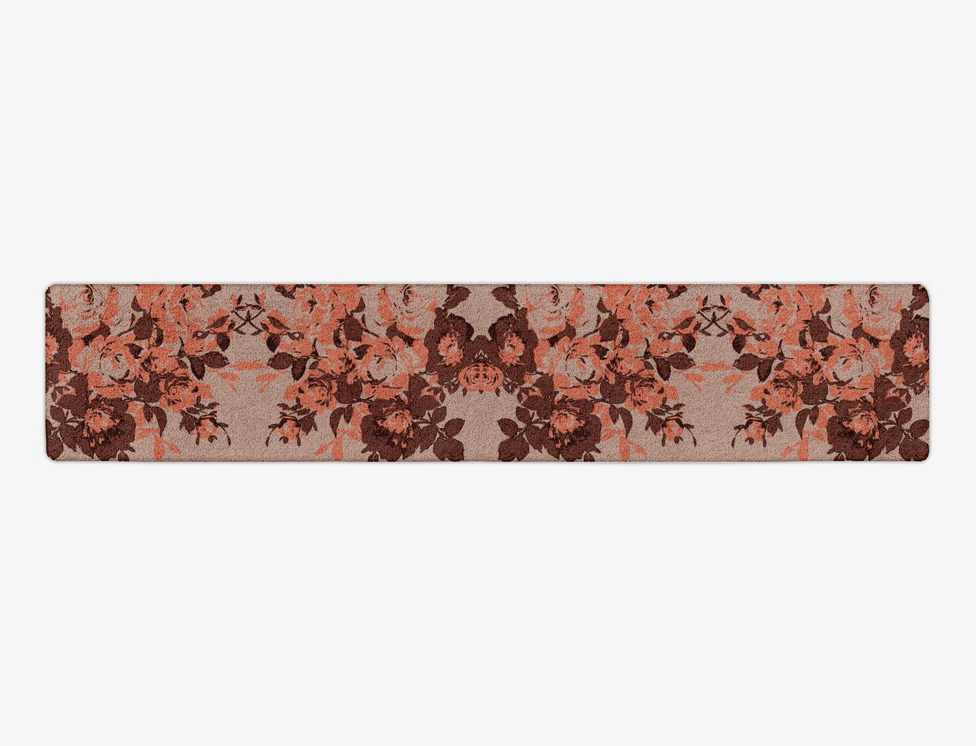 Rosarium Floral Runner Hand Tufted Pure Wool Custom Rug by Rug Artisan
