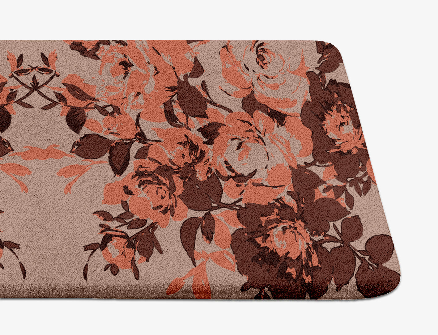 Rosarium Floral Runner Hand Tufted Pure Wool Custom Rug by Rug Artisan