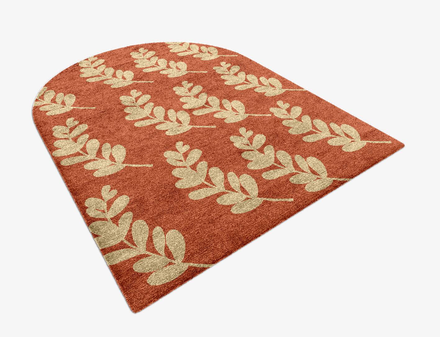 Rosemary Floral Arch Hand Knotted Bamboo Silk Custom Rug by Rug Artisan
