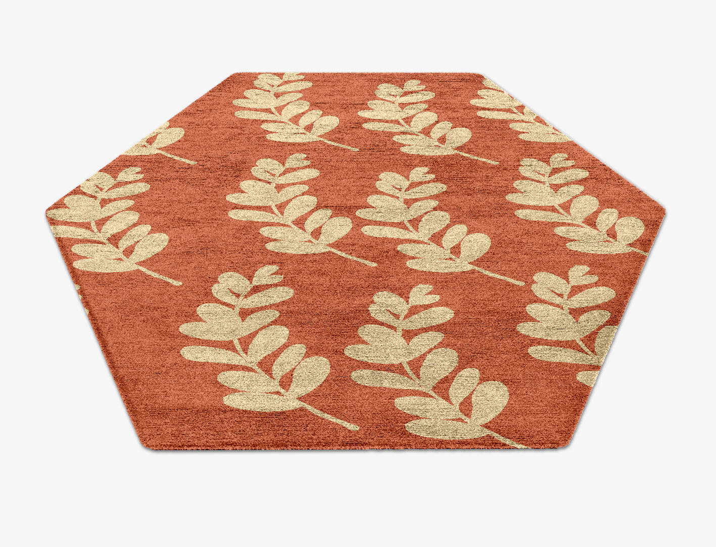 Rosemary Floral Hexagon Hand Knotted Bamboo Silk Custom Rug by Rug Artisan
