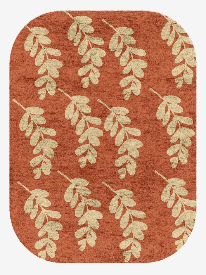 Rosemary Floral Oblong Hand Knotted Bamboo Silk Custom Rug by Rug Artisan