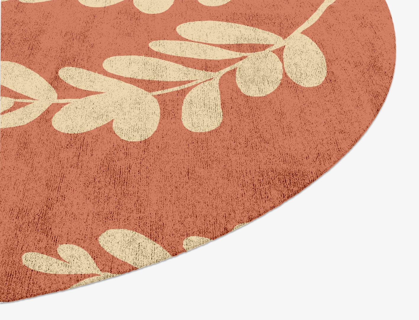 Rosemary Floral Oval Hand Knotted Bamboo Silk Custom Rug by Rug Artisan
