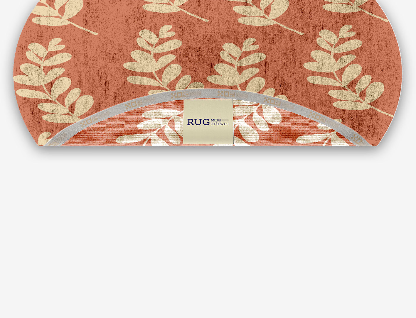 Rosemary Floral Oval Hand Knotted Bamboo Silk Custom Rug by Rug Artisan