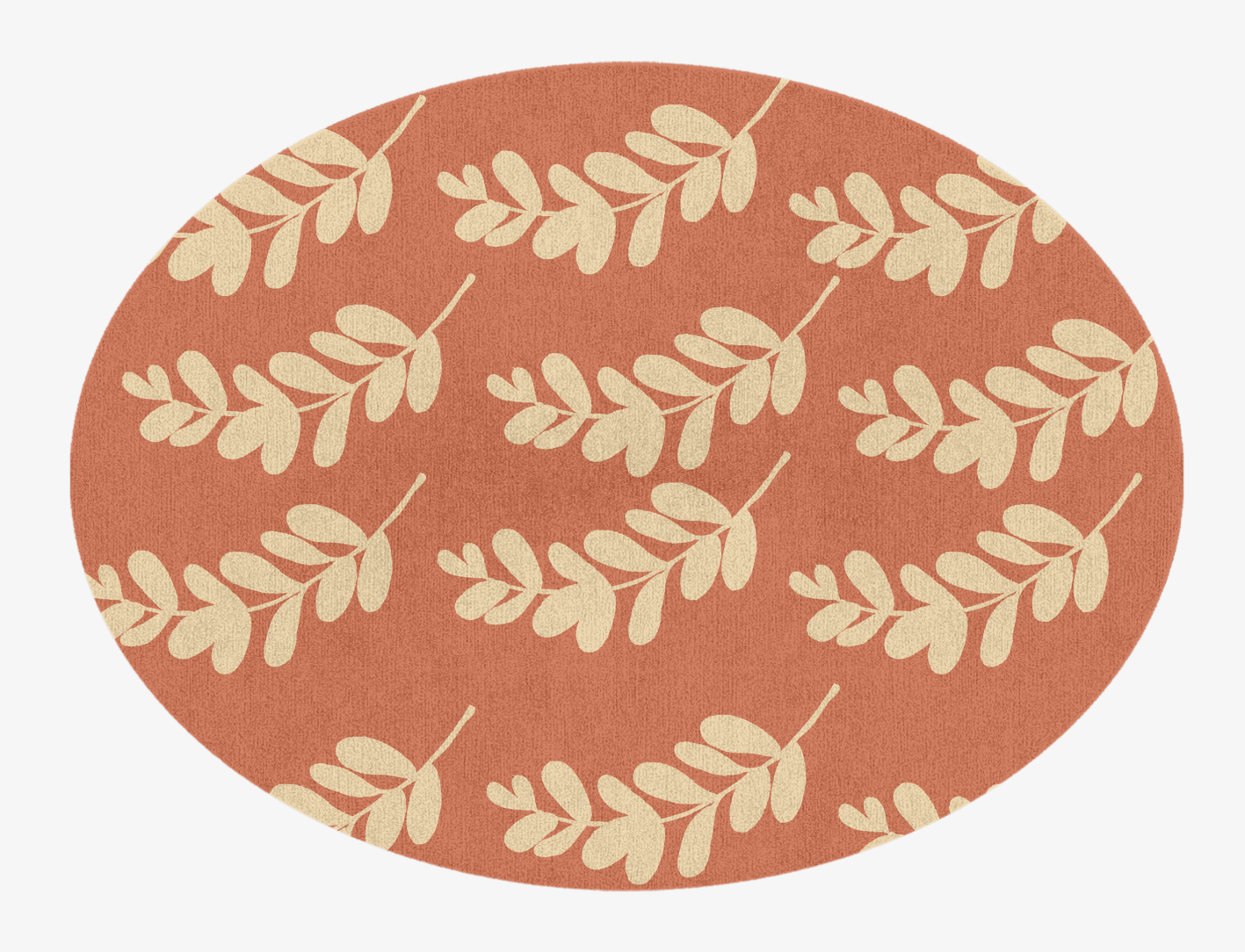 Rosemary Floral Oval Hand Knotted Tibetan Wool Custom Rug by Rug Artisan