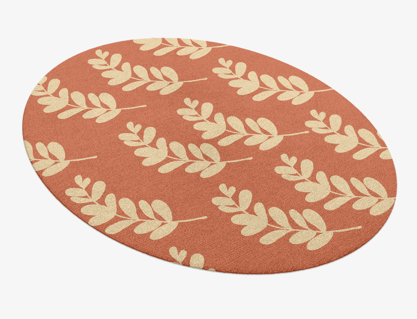 Rosemary Floral Oval Hand Knotted Tibetan Wool Custom Rug by Rug Artisan