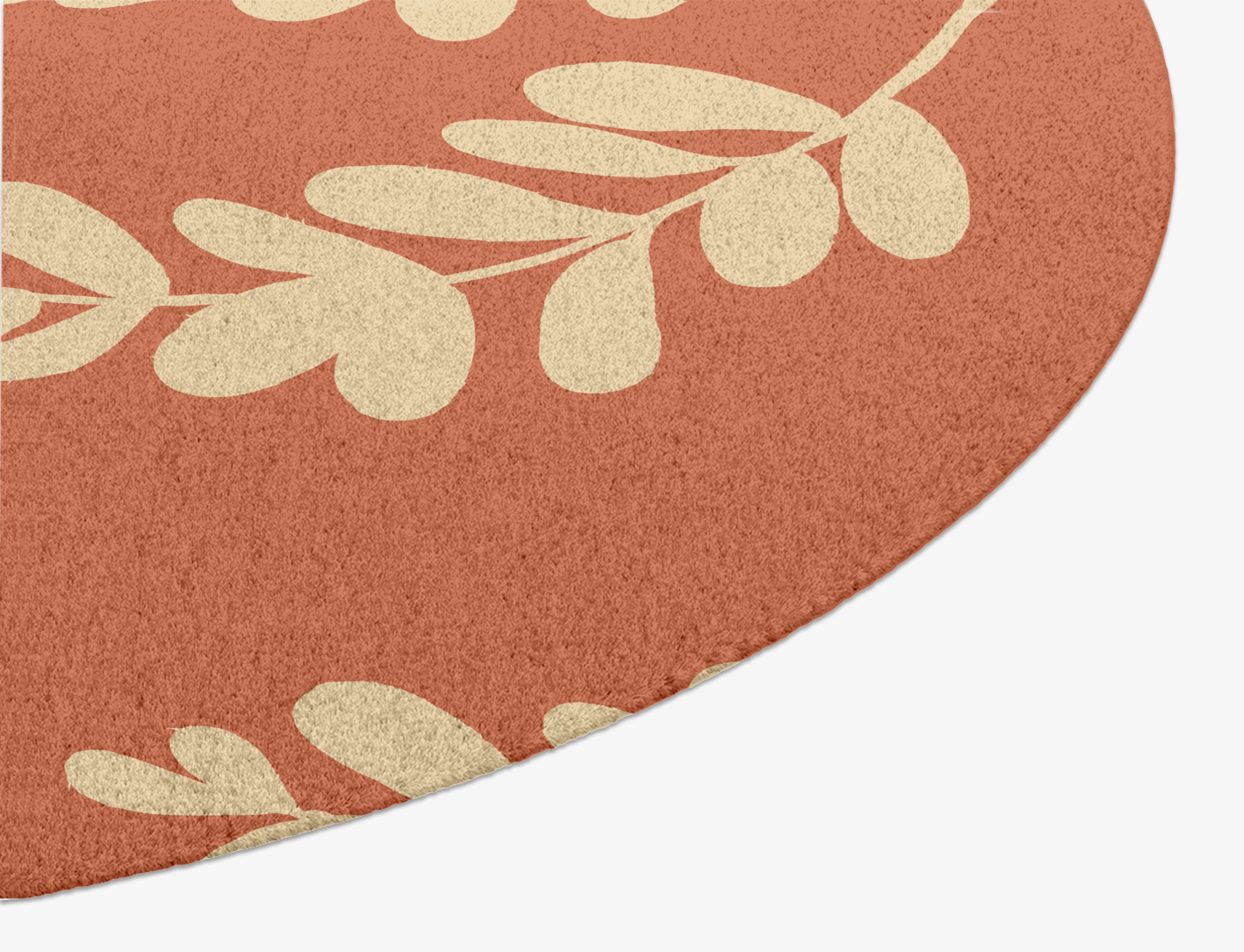 Rosemary Floral Oval Hand Knotted Tibetan Wool Custom Rug by Rug Artisan