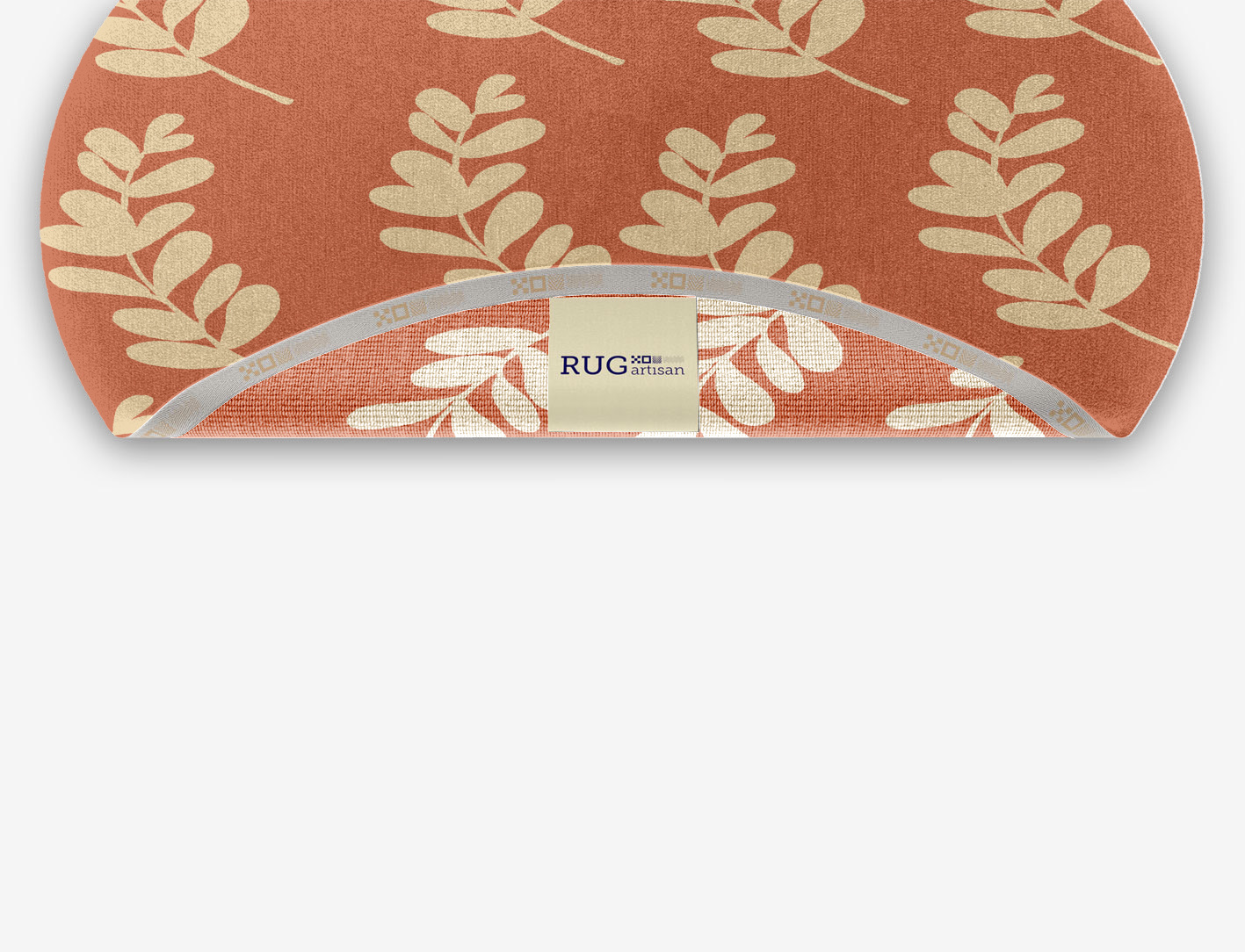Rosemary Floral Oval Hand Knotted Tibetan Wool Custom Rug by Rug Artisan