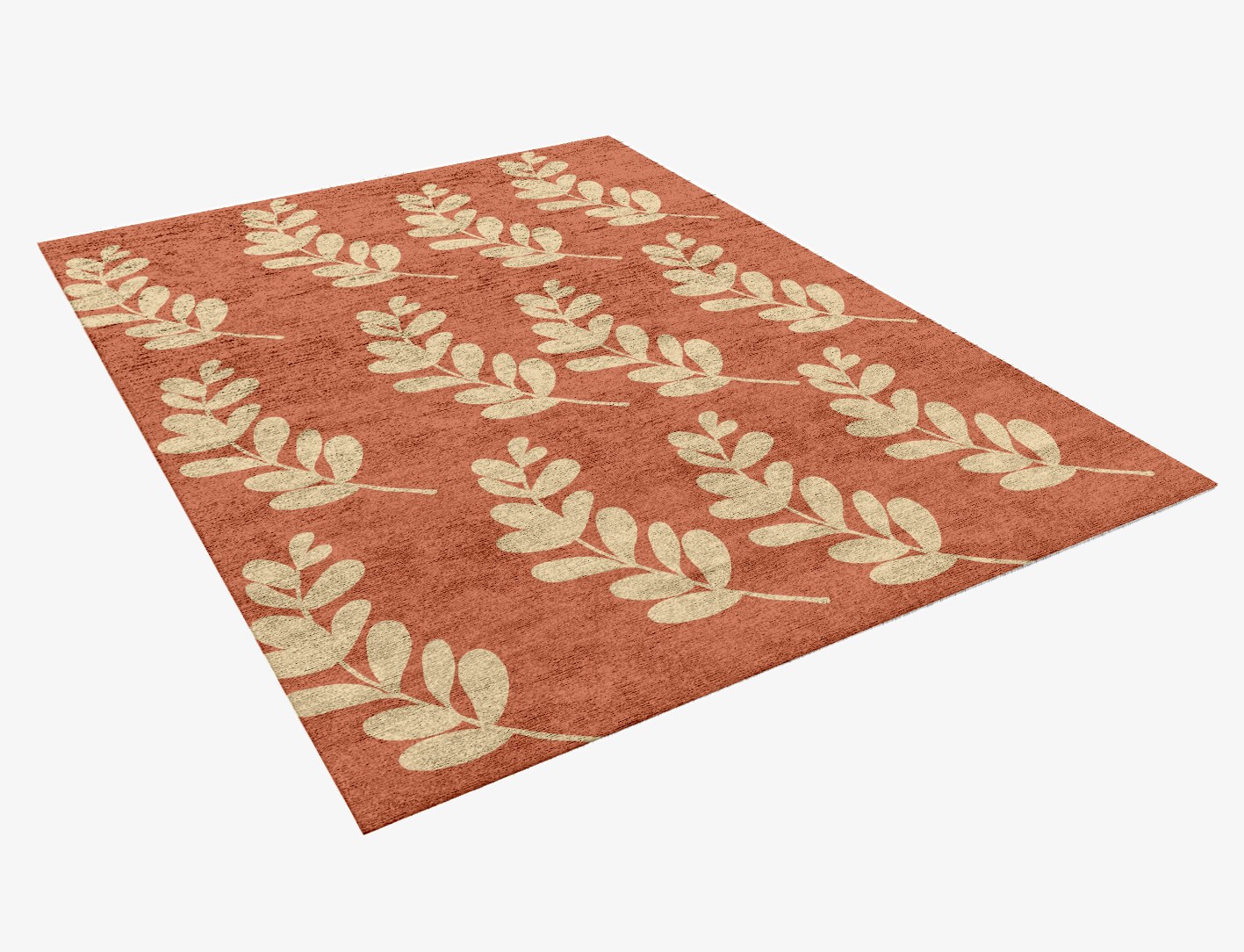 Rosemary Floral Rectangle Hand Knotted Bamboo Silk Custom Rug by Rug Artisan