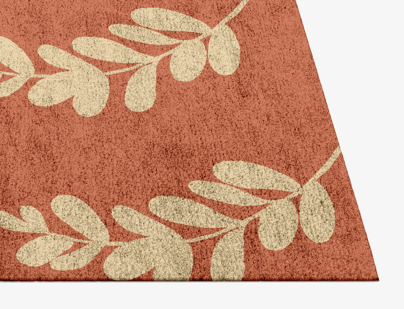 Rosemary Floral Rectangle Hand Knotted Bamboo Silk Custom Rug by Rug Artisan