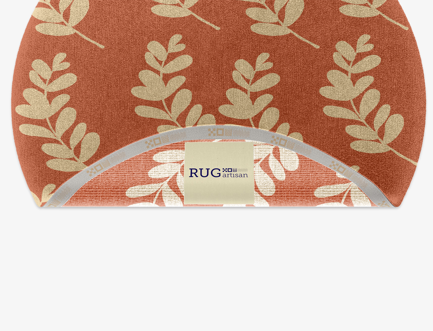 Rosemary Floral Round Hand Knotted Tibetan Wool Custom Rug by Rug Artisan