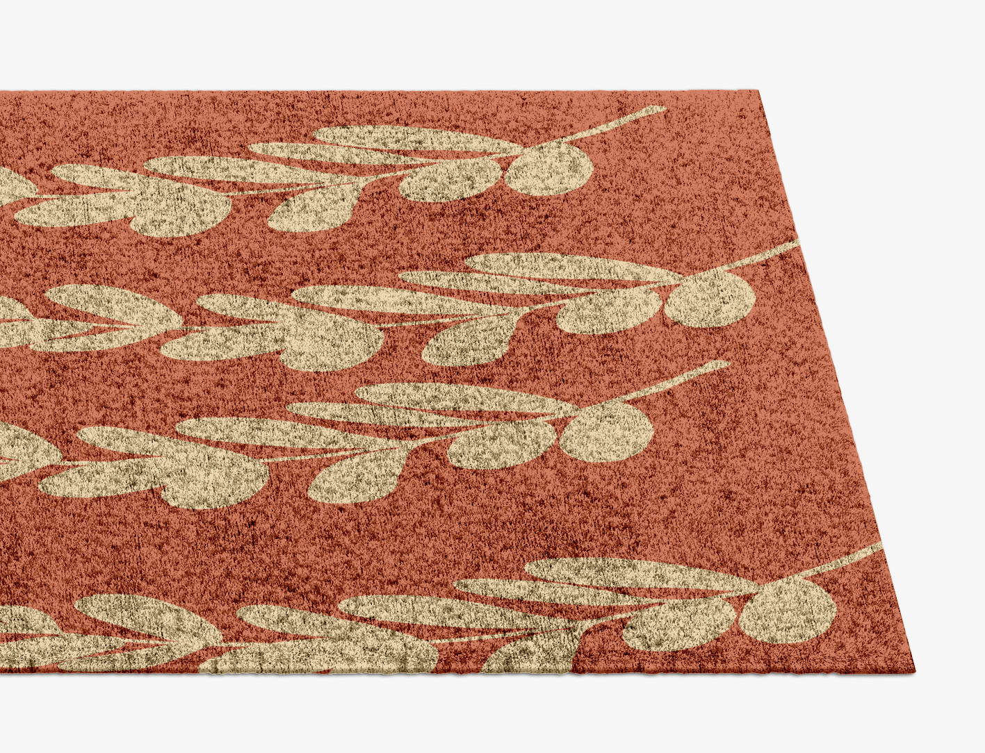 Rosemary Floral Runner Hand Knotted Bamboo Silk Custom Rug by Rug Artisan