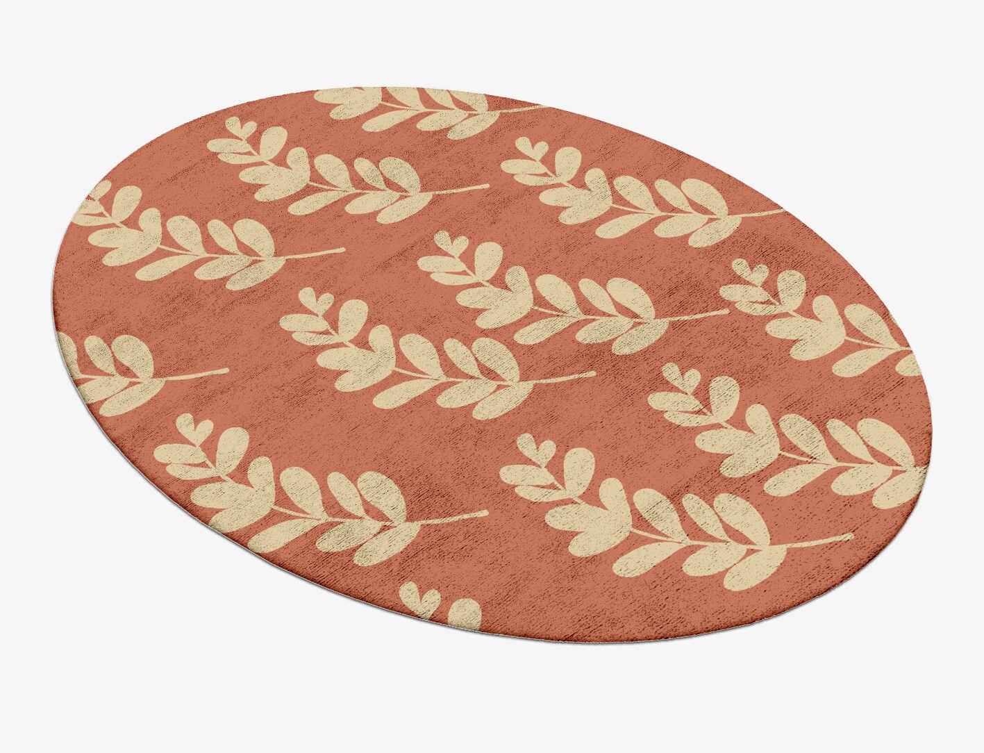 Rosemary Floral Oval Hand Tufted Bamboo Silk Custom Rug by Rug Artisan