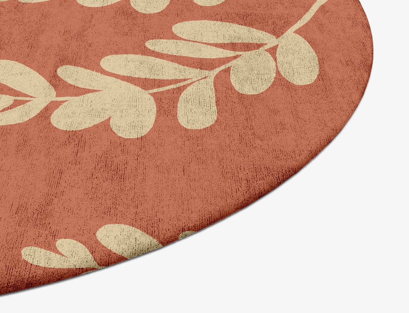 Rosemary Floral Oval Hand Tufted Bamboo Silk Custom Rug by Rug Artisan