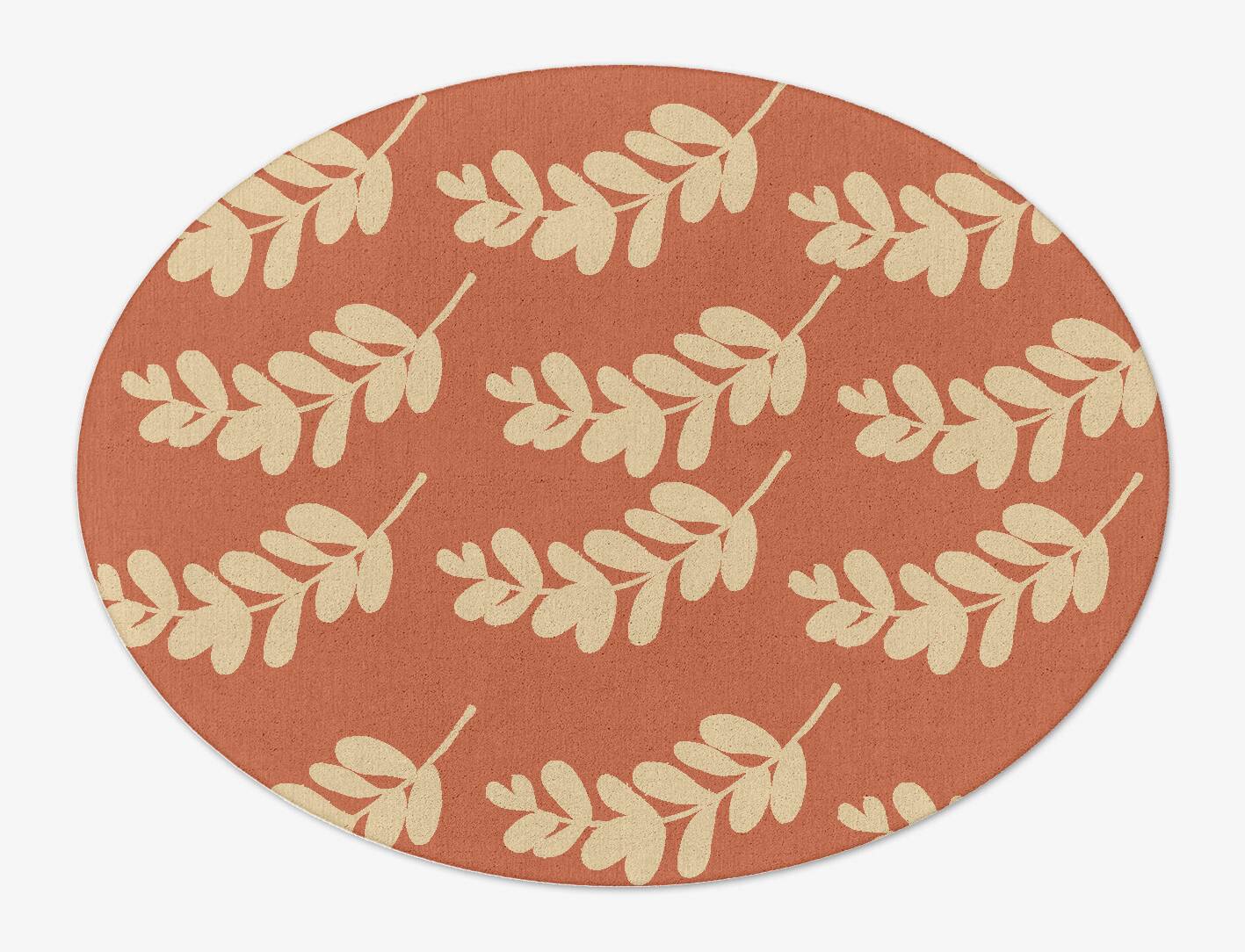 Rosemary Floral Oval Hand Tufted Pure Wool Custom Rug by Rug Artisan
