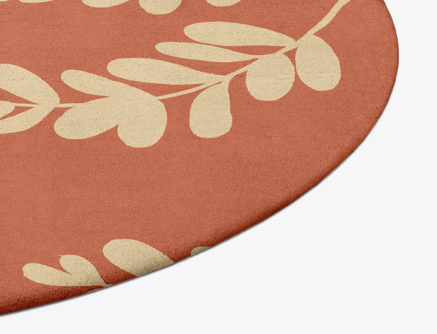 Rosemary Floral Oval Hand Tufted Pure Wool Custom Rug by Rug Artisan