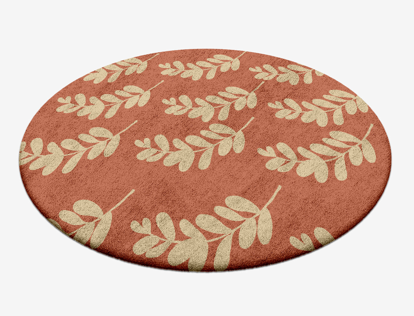 Rosemary Floral Round Hand Tufted Bamboo Silk Custom Rug by Rug Artisan