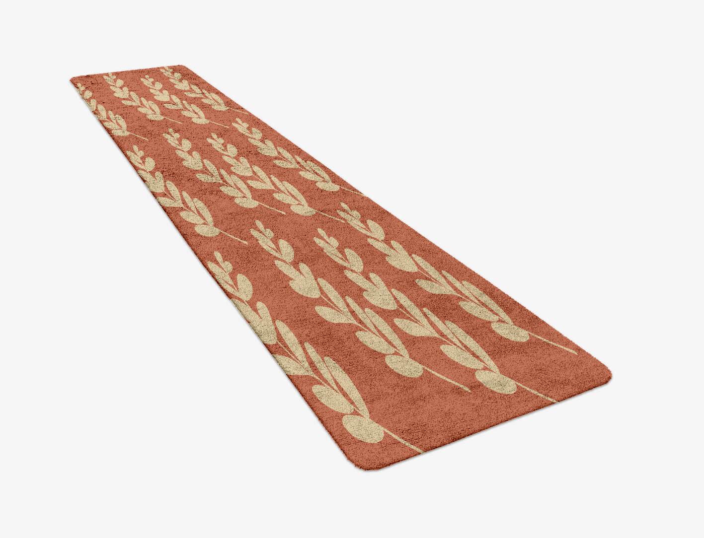 Rosemary Floral Runner Hand Tufted Bamboo Silk Custom Rug by Rug Artisan