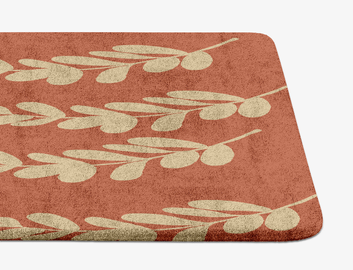 Rosemary Floral Runner Hand Tufted Bamboo Silk Custom Rug by Rug Artisan
