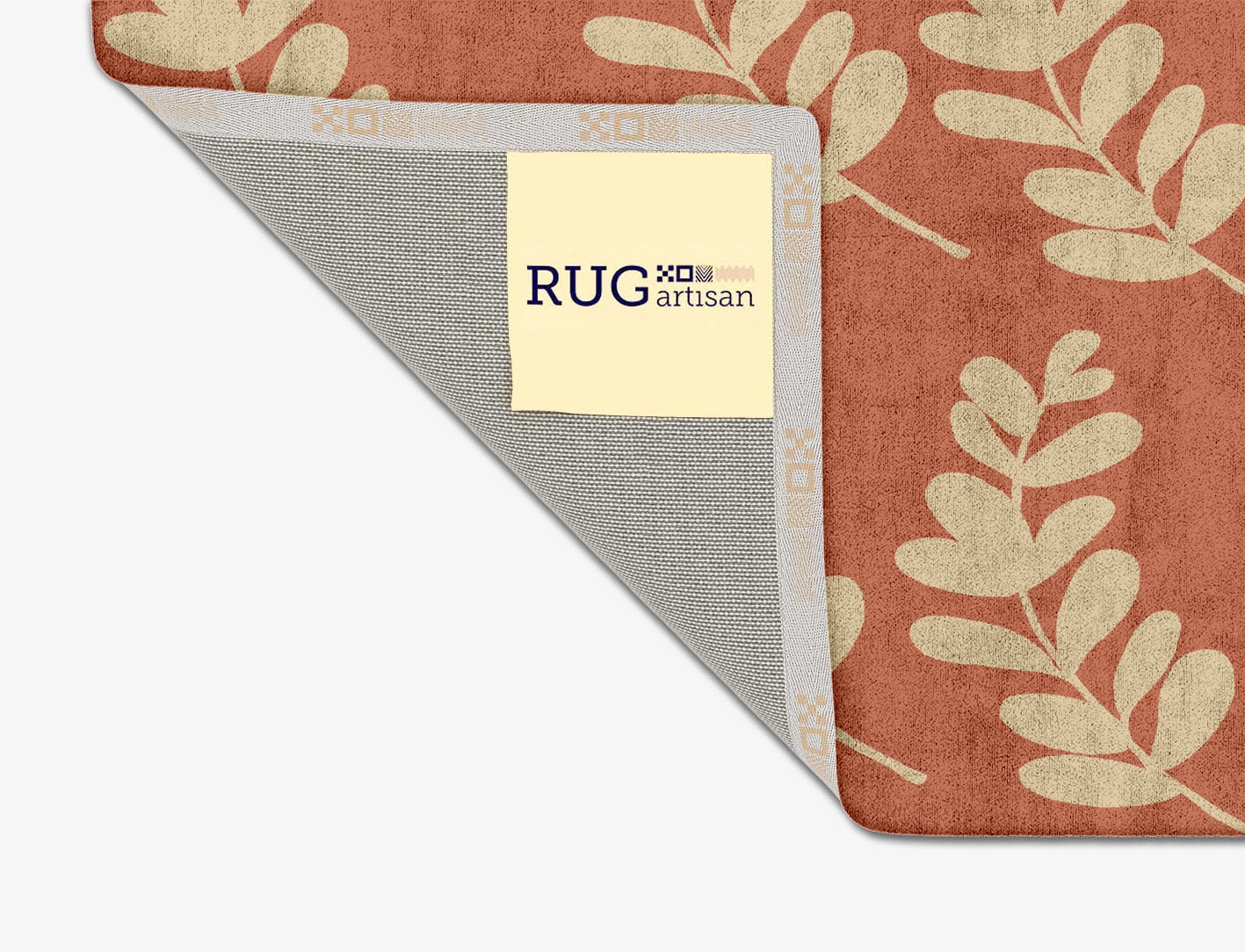 Rosemary Floral Square Hand Tufted Bamboo Silk Custom Rug by Rug Artisan