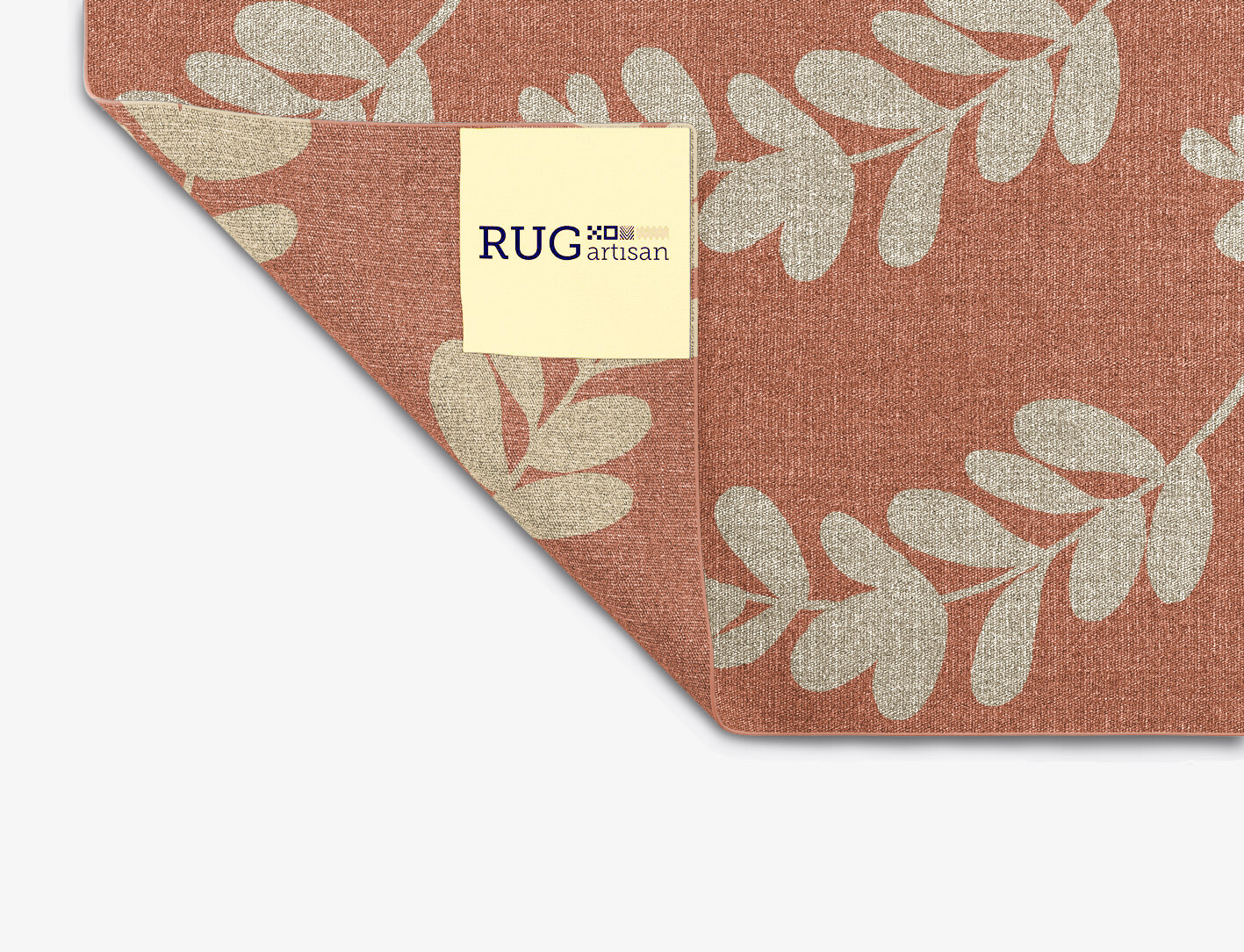 Rosemary Floral Square Outdoor Recycled Yarn Custom Rug by Rug Artisan