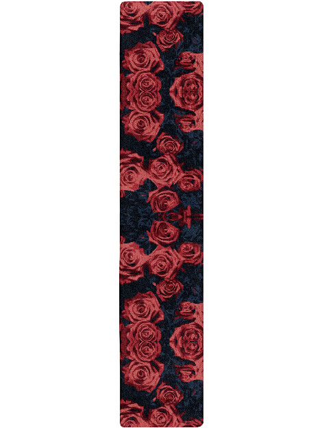 Roses Floral Runner Hand Tufted Pure Wool Custom Rug by Rug Artisan