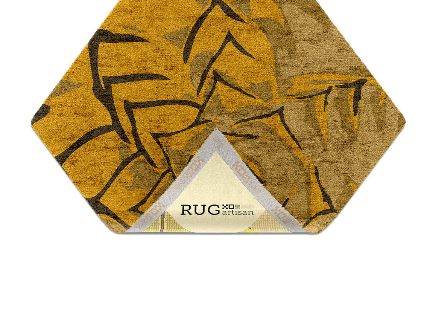Rosette Abstract Diamond Hand Knotted Bamboo Silk Custom Rug by Rug Artisan