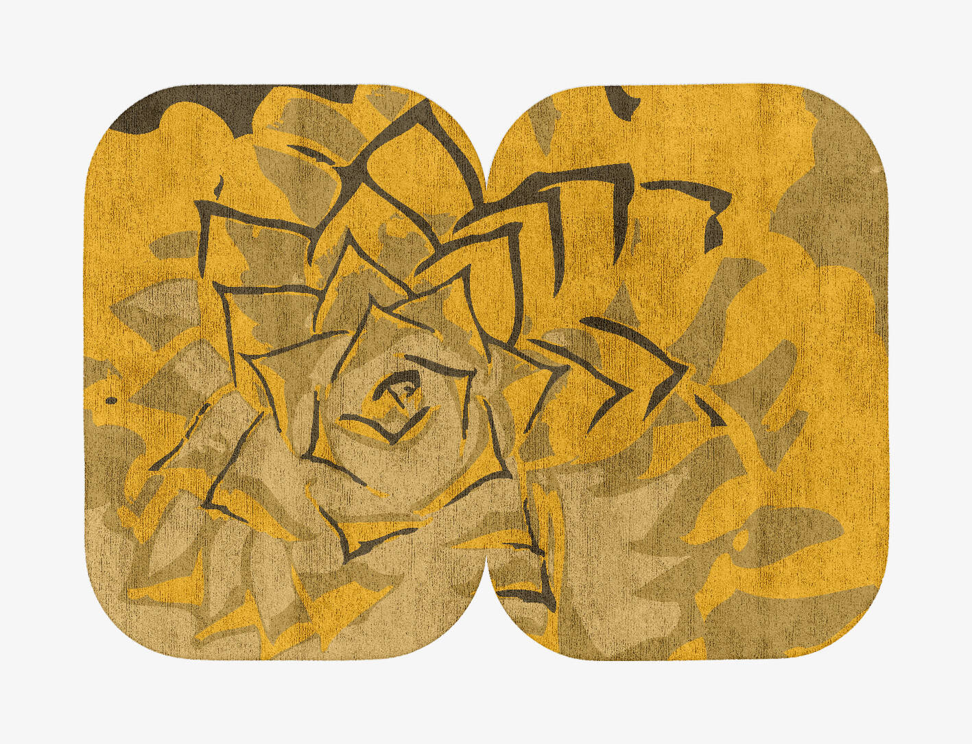 Rosette Abstract Eight Hand Tufted Bamboo Silk Custom Rug by Rug Artisan